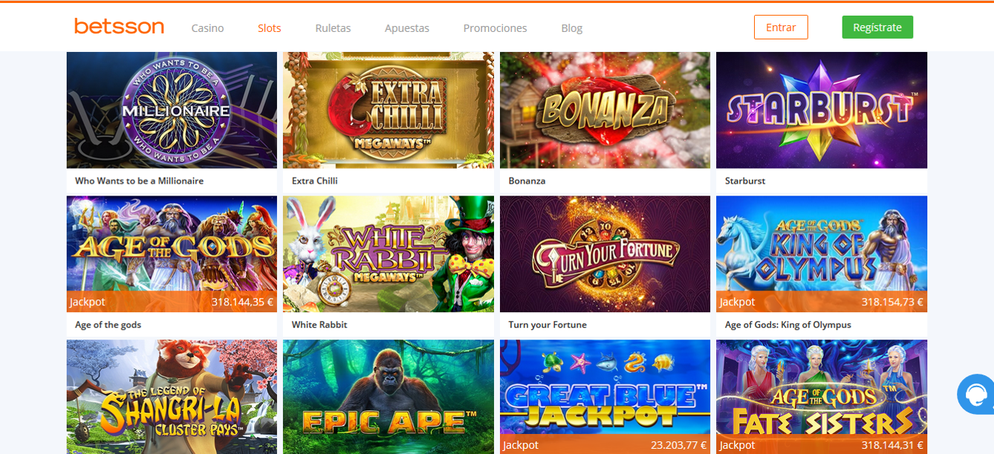 Casino en vivo Betsson