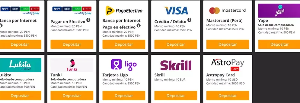 ¿Cómo depositar en Inkabet?