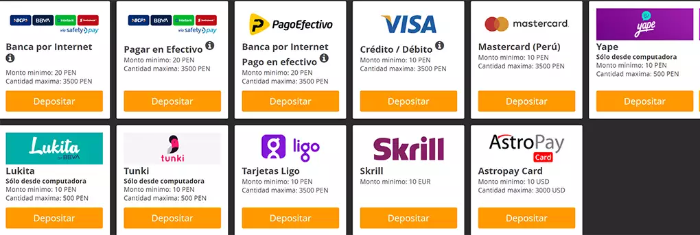 cómo depositar en inkabet