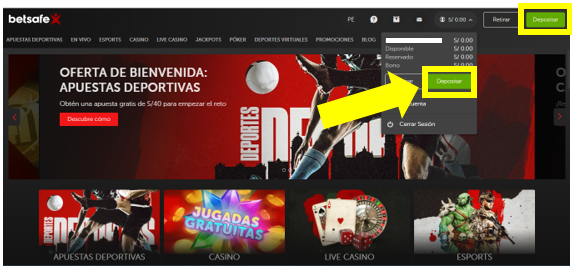 cómo depositar en betsafe Perú
