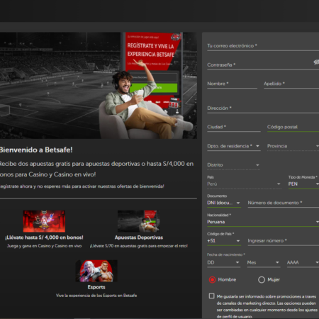 ¿Cómo registrarse en Betsafe?