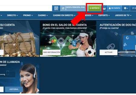 ¿Cómo depositar en 1xbet?