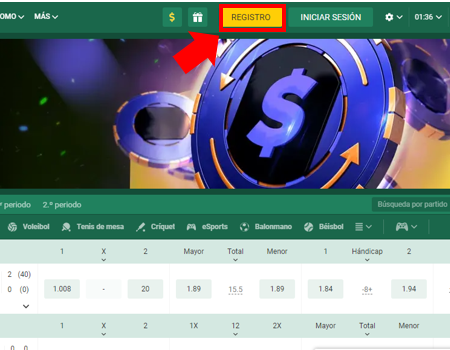 ¿Cómo registrarse en Betwinner?